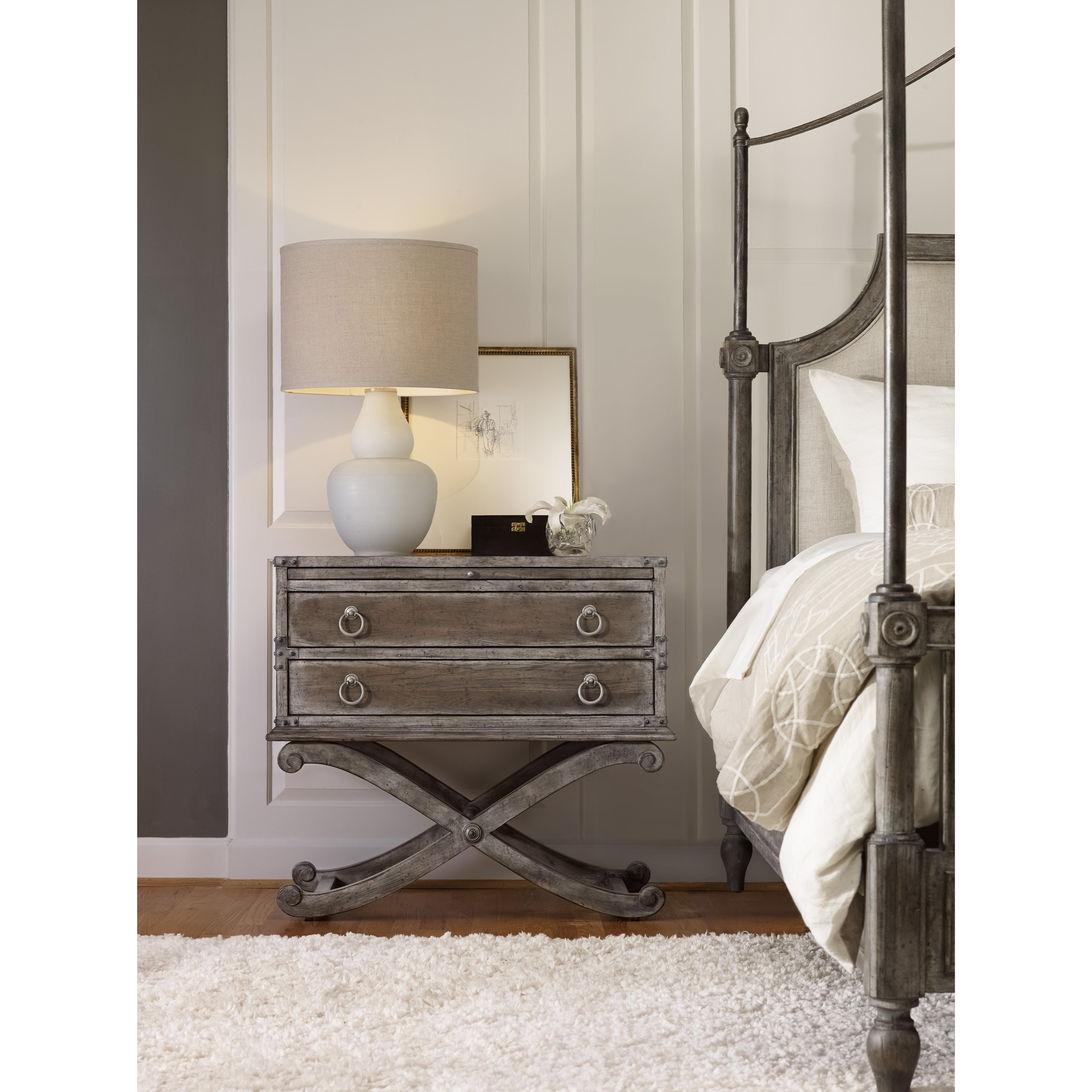 Vintage 2 best sale drawer nightstand
